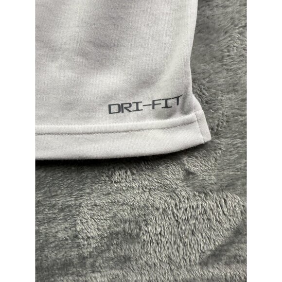 New Nike Dri-FIT Pullover Mens Large White Black 1/4 Zip Long Sleeve FJ9549-100 - Picture 9 of 13